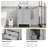 Allexus 24'' Single Bathroom Vanity with Manufactured Wood Top-223385956-259975963-259975962