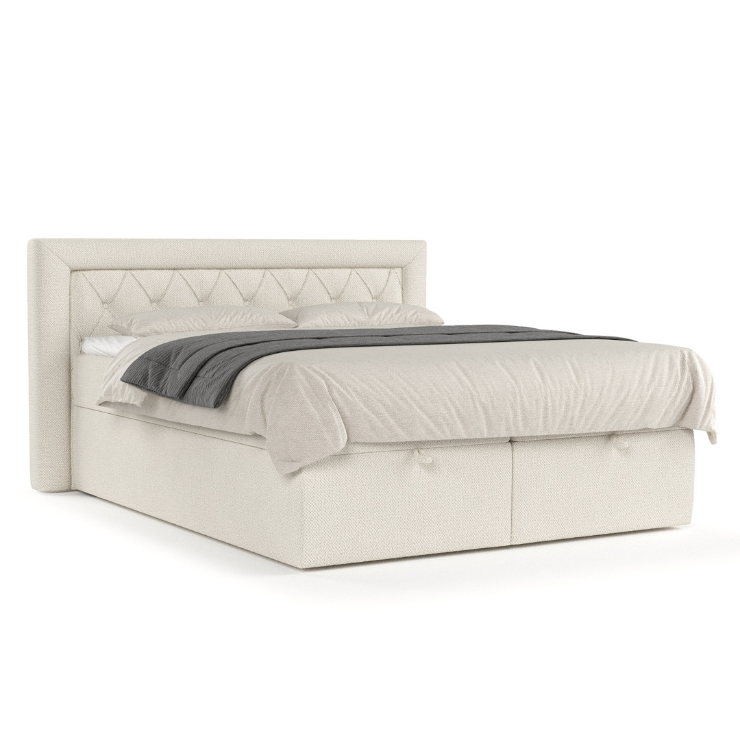 Boxspringbett Jayleen mit Taschenmatratze und Visco Topper