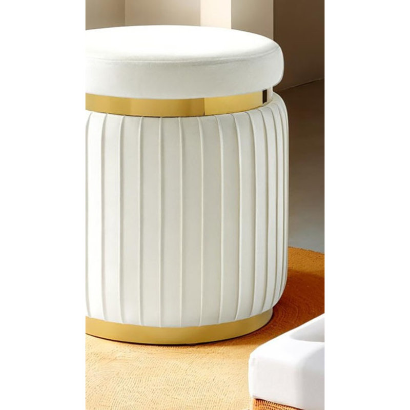 Tabouret d'appoint 1 pièce, Blanc