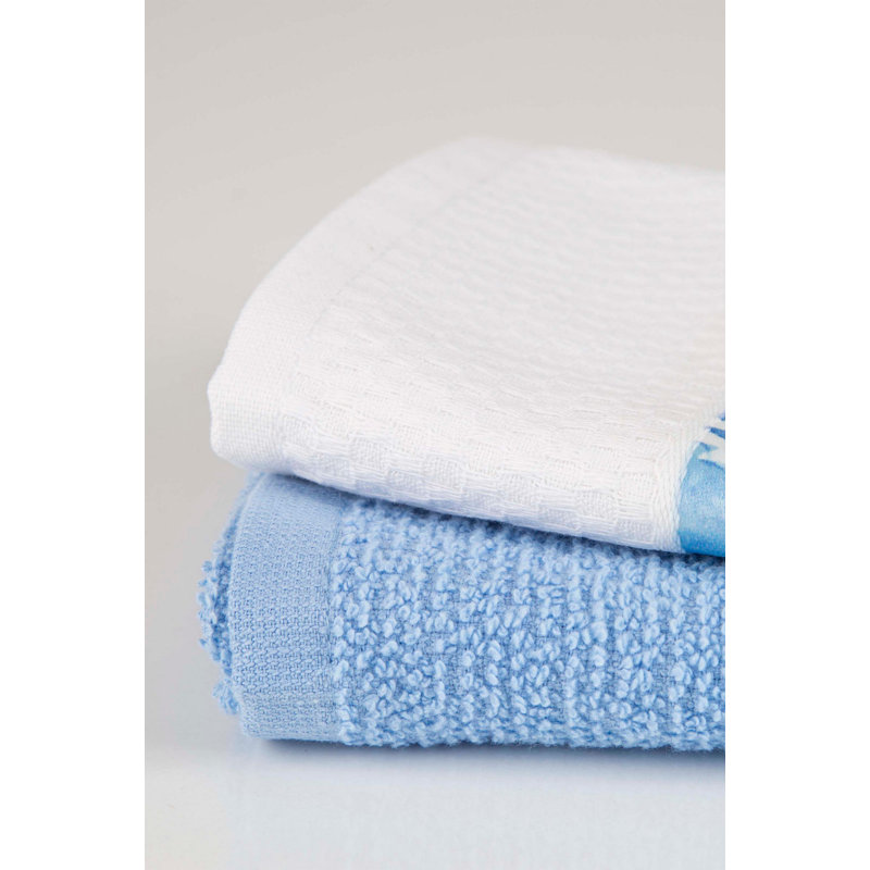 Ensemble de serviettes à main 100% coton 2 pièces Hillier