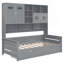 Lit de jour simple avec 2 tiroirs, armoire et tablette tout-en-un, lit de jour-212764681-212764683