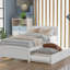 Lit plateforme simple avec lit gigogne
