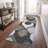 Premium Machine Washable Lisse Gray Rug-1046813330