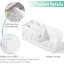 Porte-brosses à dents Diatomite pour salle de bain, marbre blanc