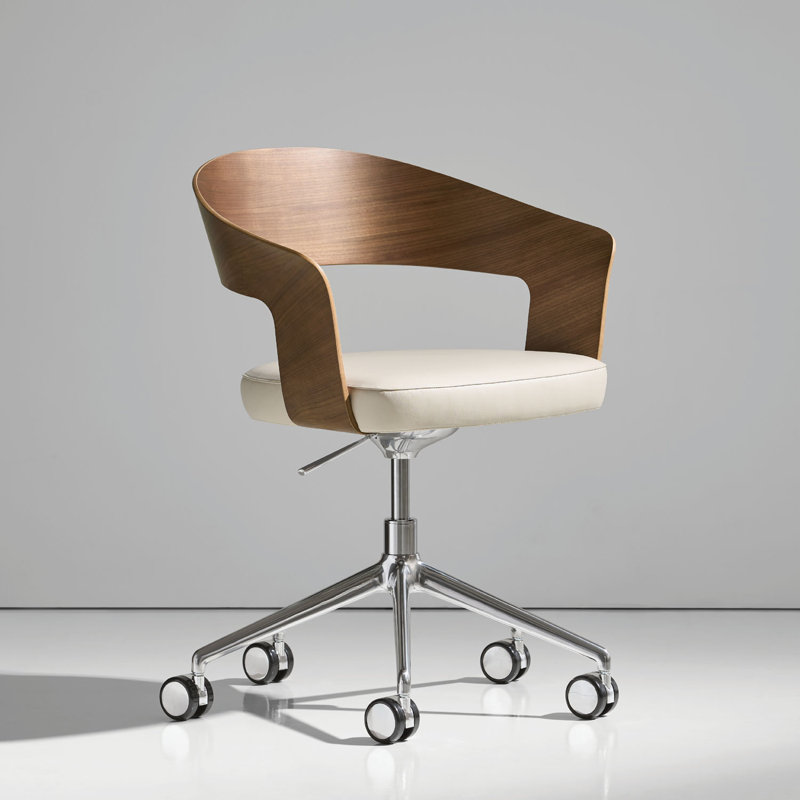 Valera Swivel Chair, Walnut 870, Vella - Ember
