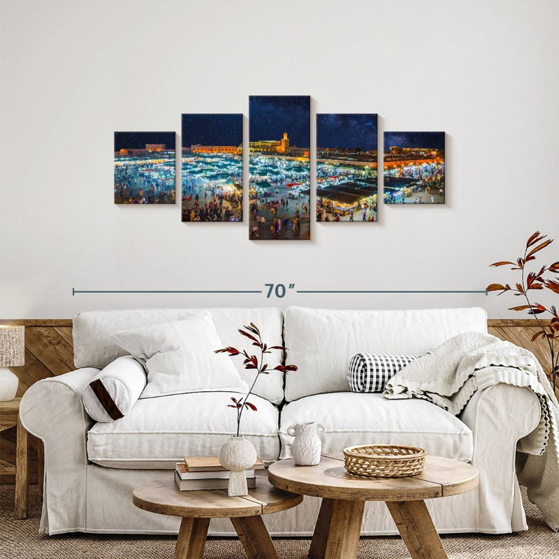 Marrakesh Morocco Skyline, 24" H x 55" W