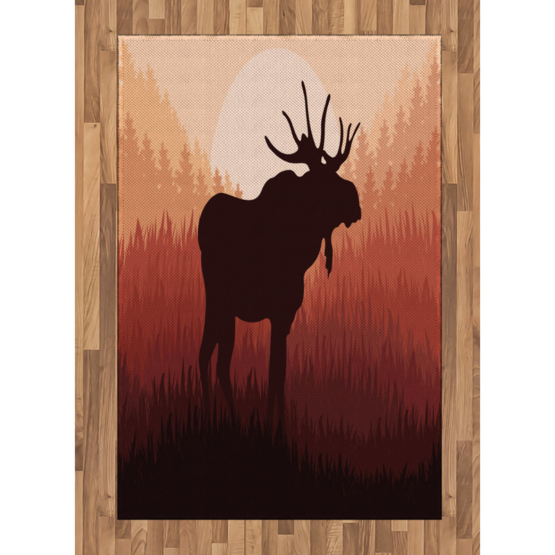 Tapis décoratif Moose, Rectangle— 4 pi x 5 pi 8 po