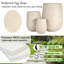 Ensemble de 3 pots à fleurs légers avec drainage pour patio-2113210449