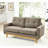 Omira 67.7" Wide Mid-Century Modern Upholstered Loveseat With Solid Wood Legs-117124872