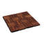 20 tuiles carrées en bois d'acacia imbriquées carrées de 12 po x 12 po, plancher de bois franc durable pour patio, balcon et bord de piscine-112384454