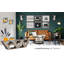 Kirstin TV Stand for TVs up to 48" | Modern Entertainment Unit with V-Shaped Legs-30895995-129677555