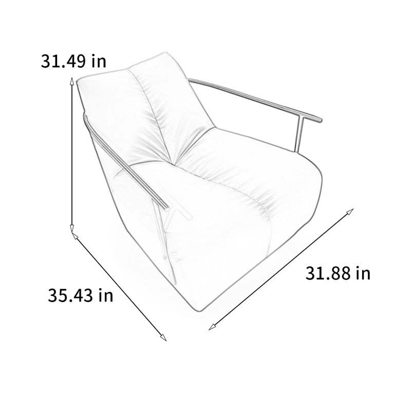 Fauteuil rotatif élégant à 360 °