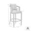 Tabouret d'extérieur en métal avec coussin Harleigh-1270630779