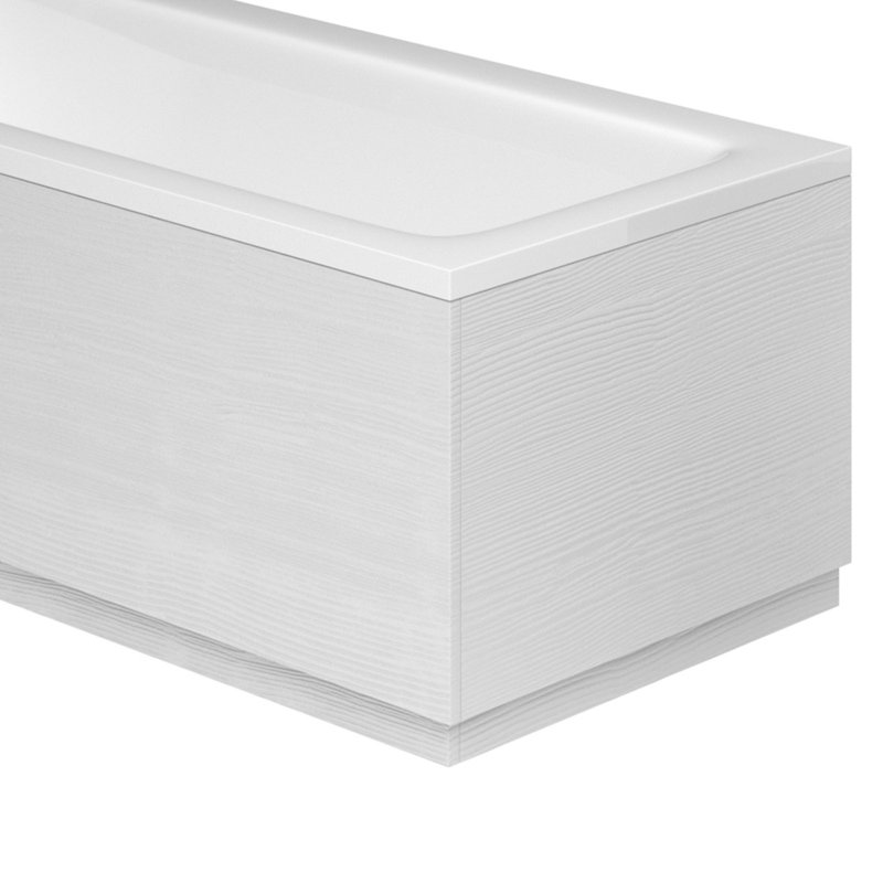 Stibbington Textured Bath End Panel, White