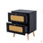 2-Drawers  Rattan Nightstand