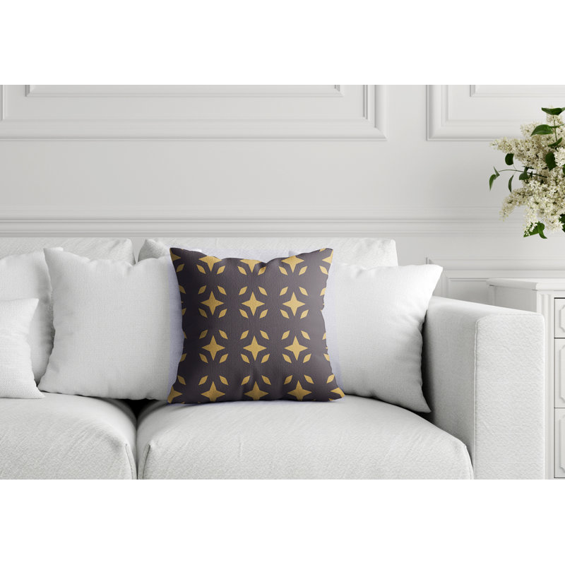 Housse de coussin d'intérieur à motif géométrique Cosimo, 16" x 16"