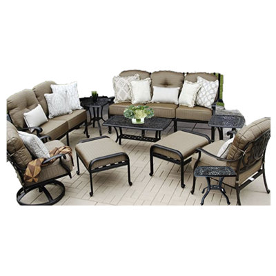 Allene 7 - Person Patio Conversation Set with Cushions