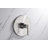 Ardua Collection Shower Trim System: 4-Function 4" Round Shower Head, Single Handle Set, Tub Spout & Rough-in Valve Included - Brushed Nickel-92460922