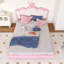 Lit princesse rembourré en bois avec tête de lit-209384892-209384893