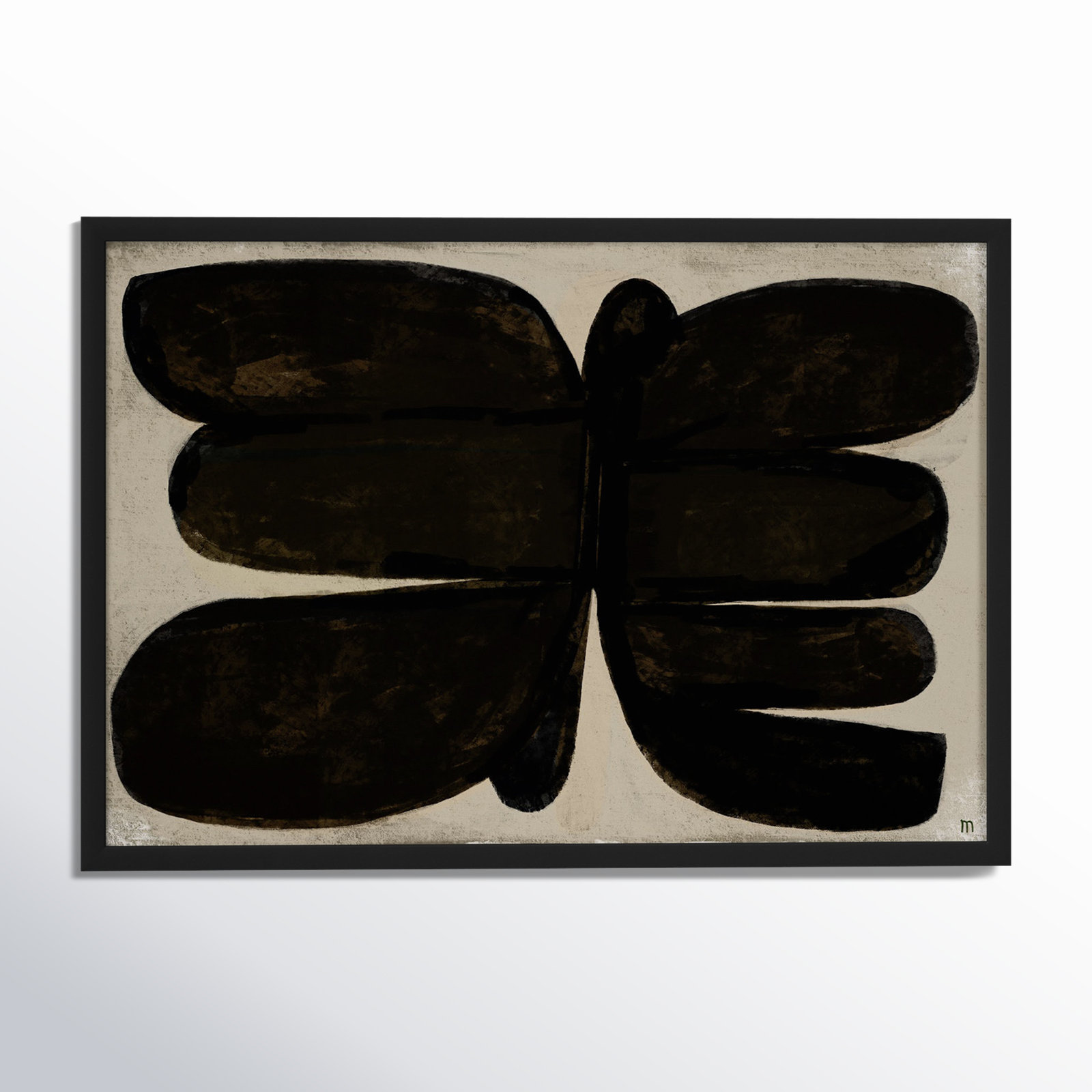 Dragonfly by StudioM, Black, 14" H x 20" W x 1.25" D