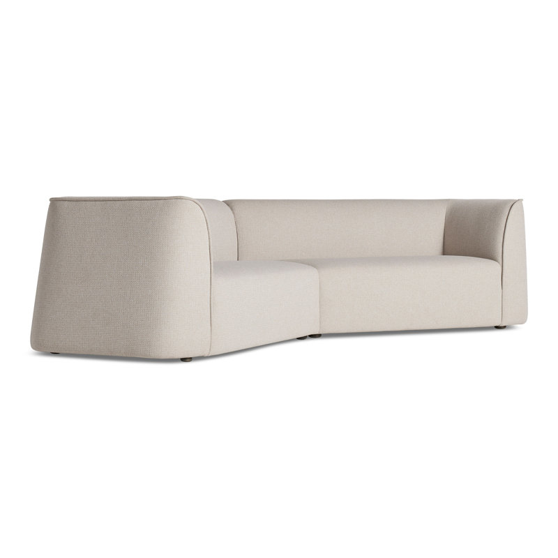 Thataway Sectional, 29" H x 126" W x 53" D, Tofte Navy Polyester Blend