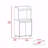 Kitchen Kart, Double Door Cabinet, One Open Shelf, Two Interior Shelves