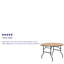 Wofford Round Wooden Folding Event Table-7165791