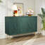 48" Sideboard Buffet Cabinet with 3D Flower Pattern-1876717572