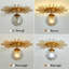 Plafonnier semi-encastré Gold Sunburst