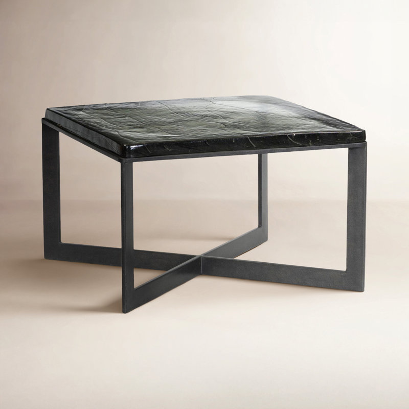 Lennie Glass Coffee Table, Clear Cast Glass