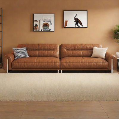 French-style simple and retro straight-row sofa