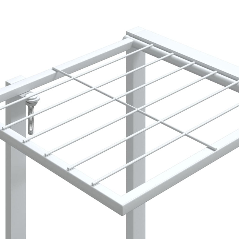 Support pour plante Rayda, Blanc