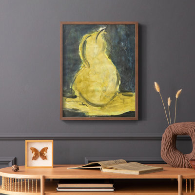 Urban Pear II Framed Print - Solid Wood