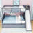 Twin Over Full Bunk Bed With Built-In Slide, Storage Shelves-320699726