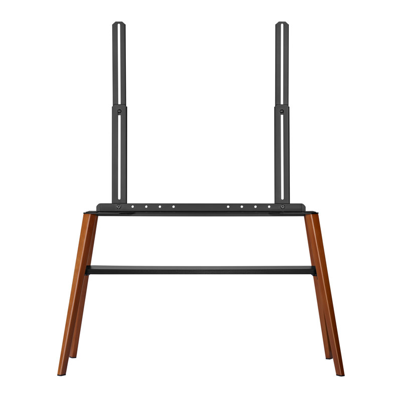 Aluin Unfinished TV Stand for TVs up to 75", Dark Brown