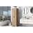 Brown Rectangle Storage Cabinet With Two Doors, Adjustable Shelf, Material, Tipping Device, 20Lbs Capacity Per Shelf Board, Fitting,