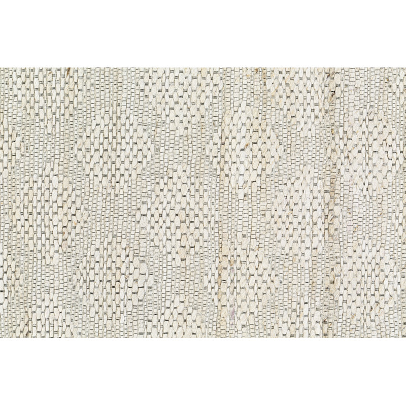 Tapis gris / blanc noué à la main Kendall, Rectangle 9 pi x 13 pi