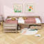 Lit plateforme simple en L en bois avec 3 tiroirs et tiroirs de rangement-1747048969
