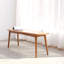 Banc de table en bois de chêne naturel