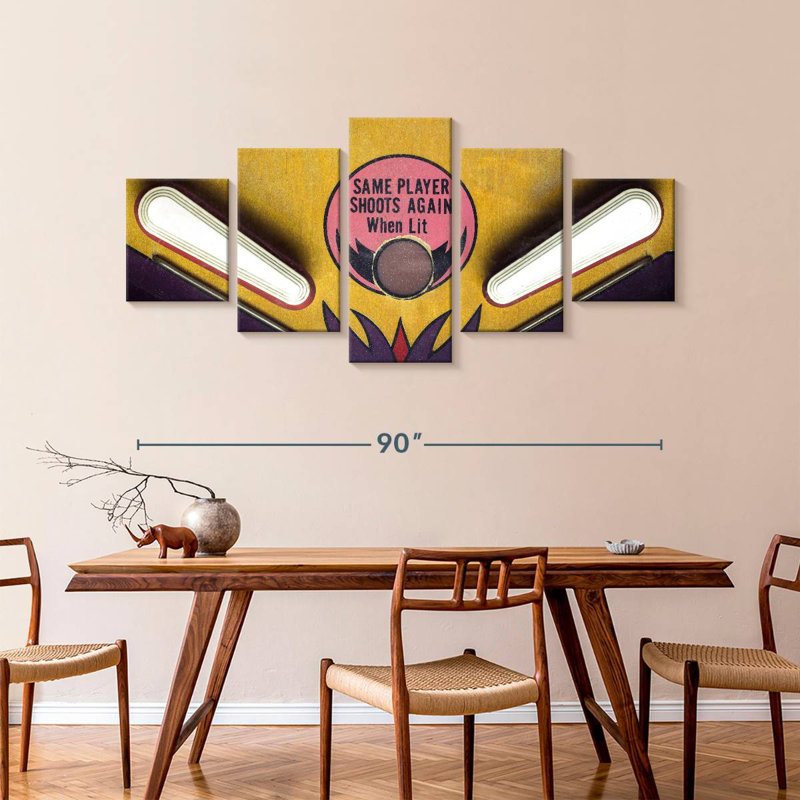 'Pinball Machine Game, 42" H x 92" W