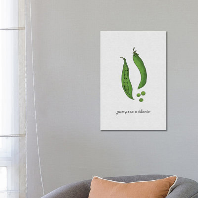 Give Peas A Chance by Orara Studio - Wrapped Canvas Gallery-Wrapped Canvas Giclée
