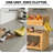 Bamboo Bread Box With Fruit Basket, 2-In-1 Kitchen Countertop Organize