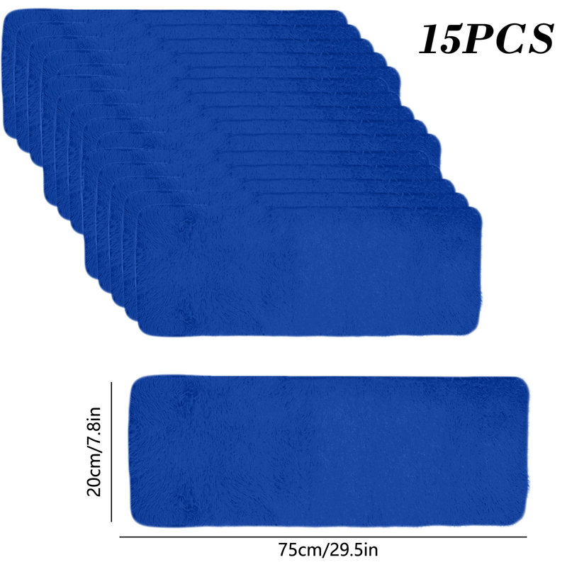 15 pièces de tapis d'escalier antidérapants pour marches en bois, Blue