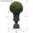 32 " H Faux Eucalyptus Topiary Plastic