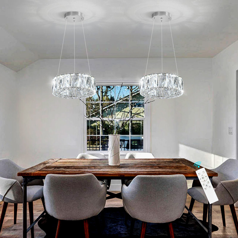 Lustre en cristal Modern, Argent argent