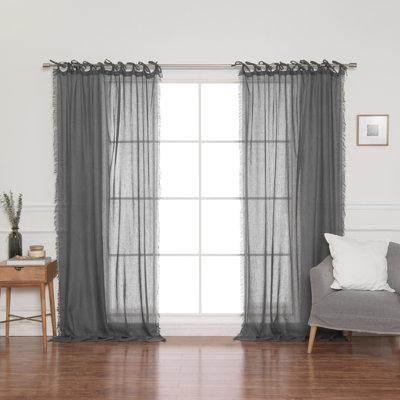 Natasha Linen Sheer Curtain Single Panel