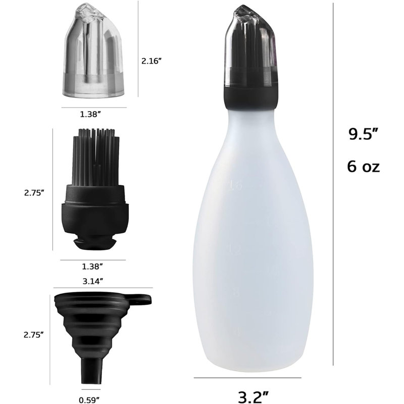 Plastic Basting Brush, Black