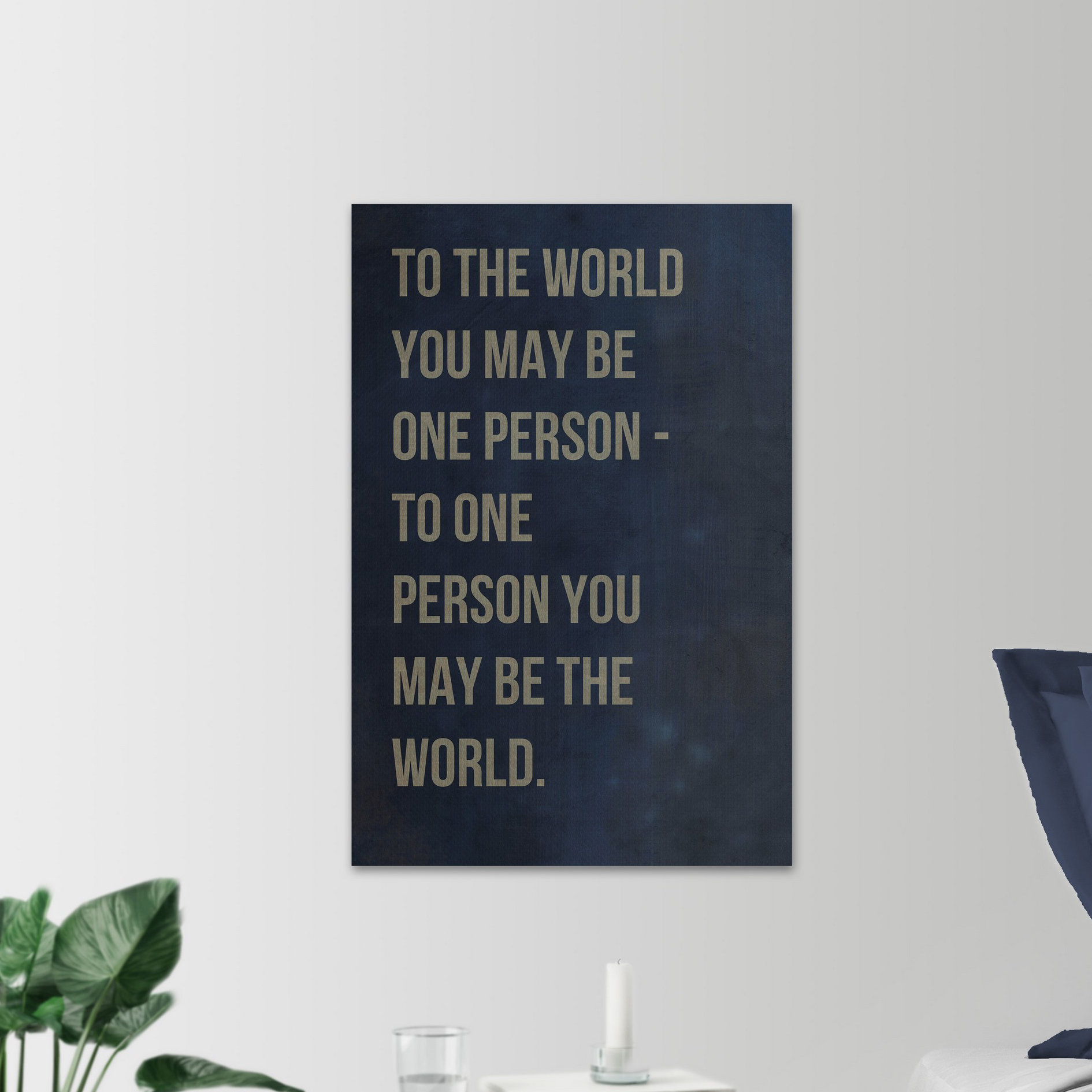 East Urban Home 'You May Be the World' Textual Art on Wrapped Canvas ...
