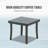 Aluminum Plastic Patio Chaise Lounge With Side Table, 5 Adjustable Positions, And Wheels For Outdoor Comfort And Durability-768849786
