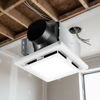 6500K 800LM Lighting Exhaust Fan, 110 CFM Quiet, Energy-Saving Ceiling Mount Home Easy To Install